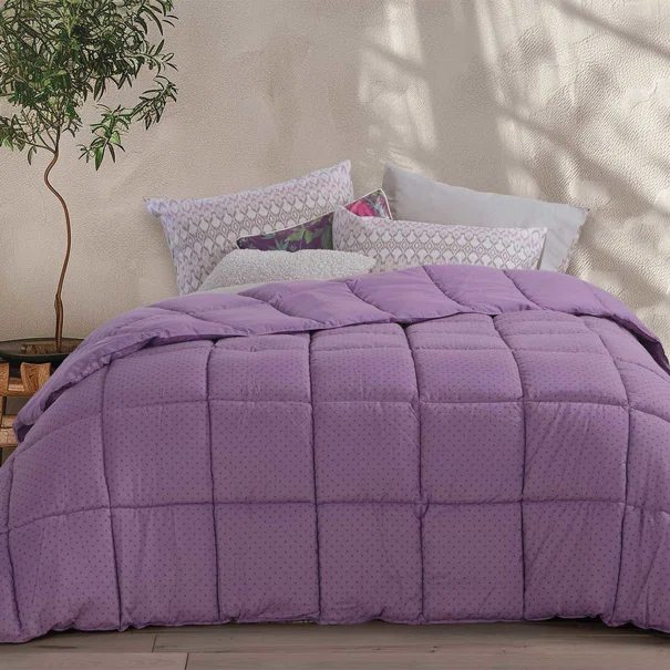 Πάπλωμα Υπέρδιπλο (240x220) 2 Όψεων Nef-Nef Homeware Colorfull Mauve
