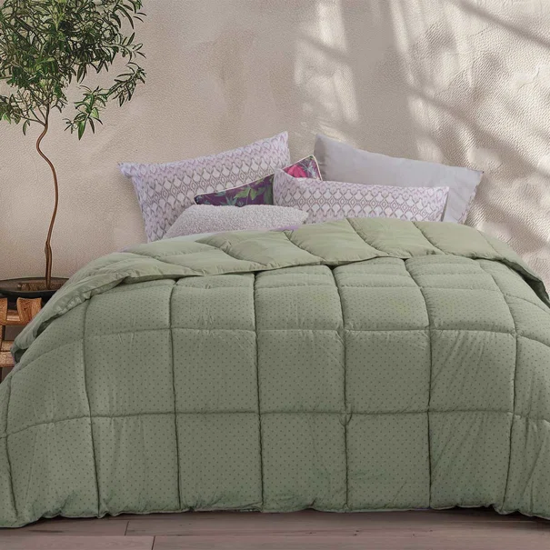 Πάπλωμα Υπέρδιπλο (240x220) 2 Όψεων Nef-Nef Homeware Colorfull Green