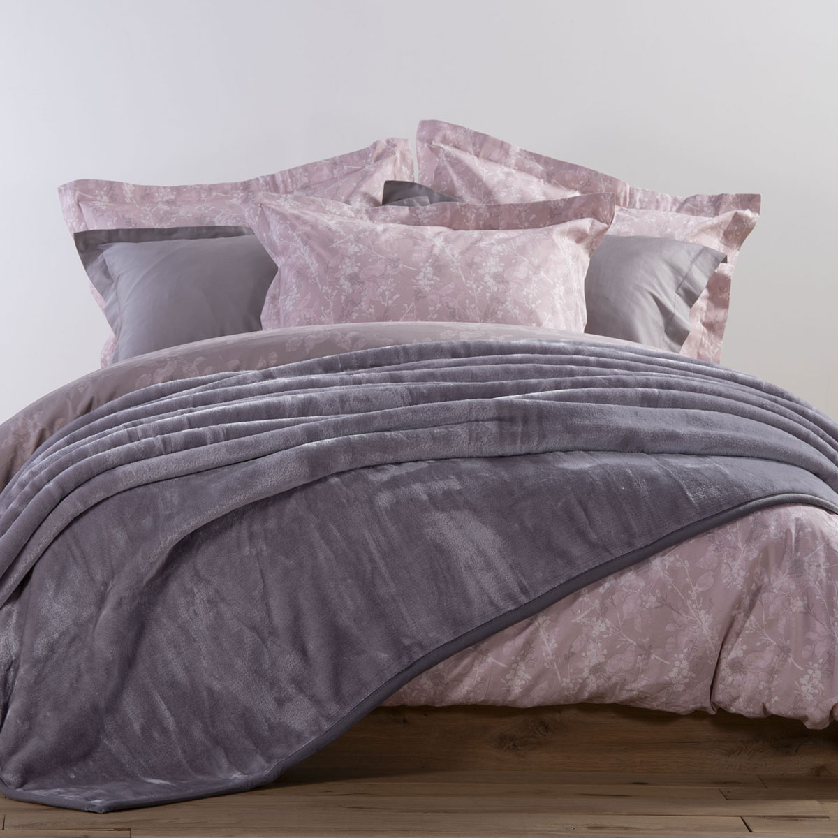 Κουβέρτα Βελουτέ Μονή (170x220) Nef-Nef Homeware Loft L.Grey-769
