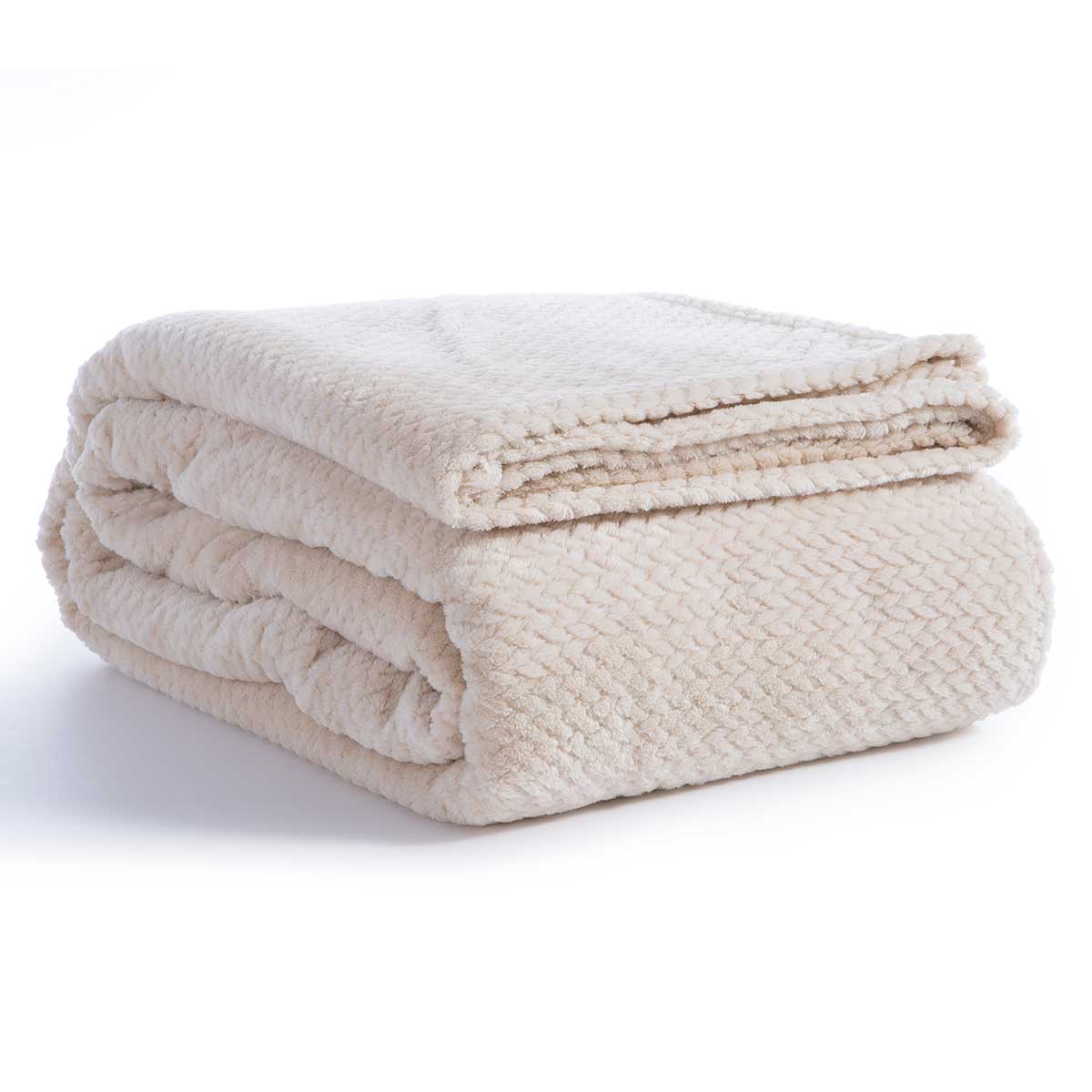 Κουβέρτα Fleece Υπέρδιπλη (220X240) Nef-Nef Homeware Worth Ecru Λευκά Είδη Κρεβατοκάμαρας Κουβέρτες Υπέρδιπλες Spitishop