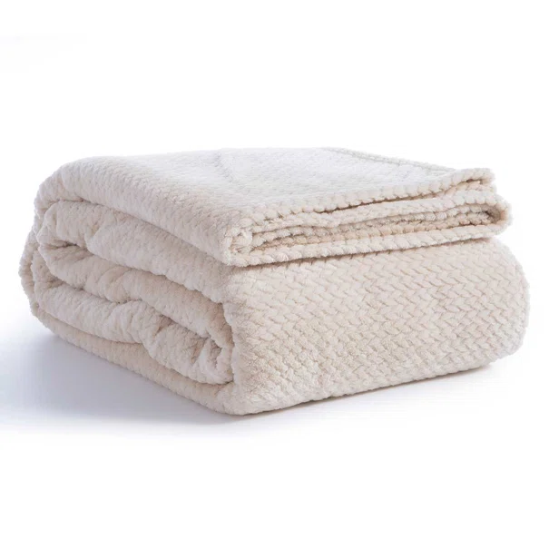Κουβέρτα Fleece Υπέρδιπλη (220x240) Nef-Nef Homeware Worth Ecru