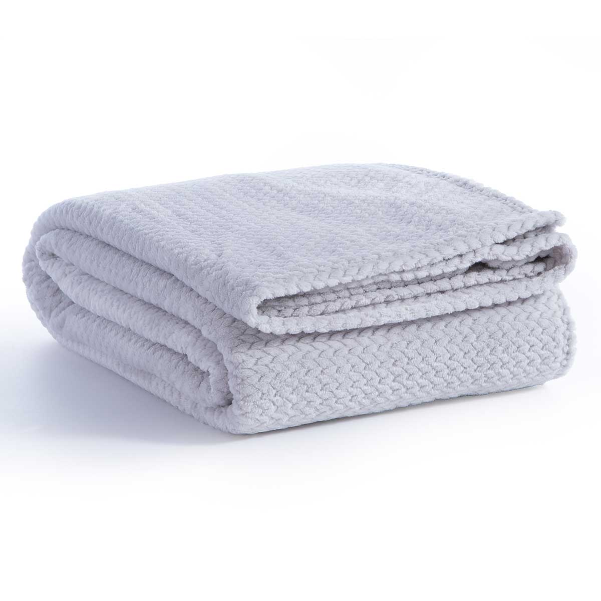 Κουβέρτα Fleece Μονή (160X220) Nef-Nef Homeware Worth Grey Λευκά Είδη Κρεβατοκάμαρας Κουβέρτες Μονές Spitishop