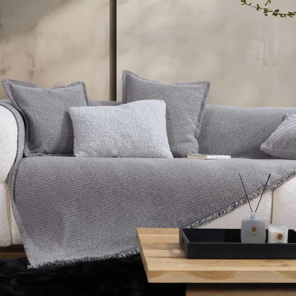 Ριχτάρι Καναπέ Διθέσιου (170x250) Nef-Nef Homeware Brooklyn Silver