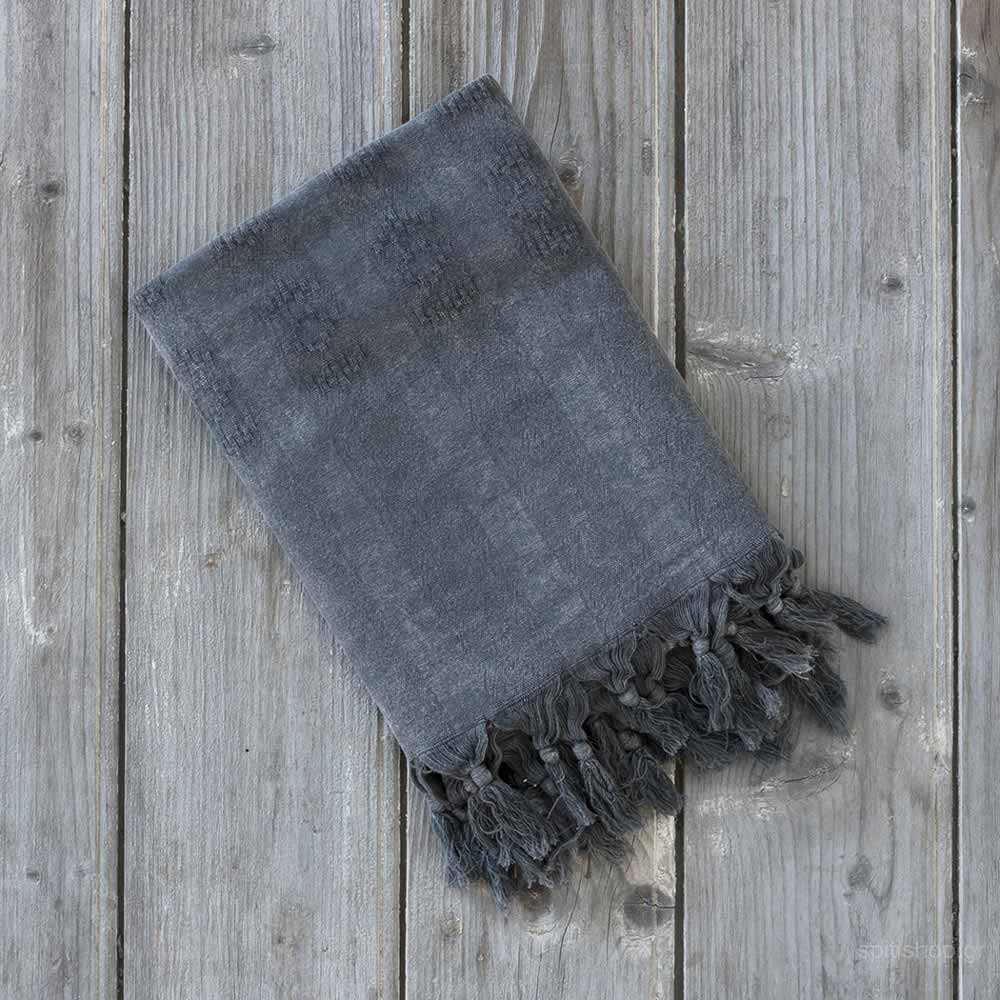 Παρεό Nima Beach Argos Dark Grey Θαλάσσης Spitishop