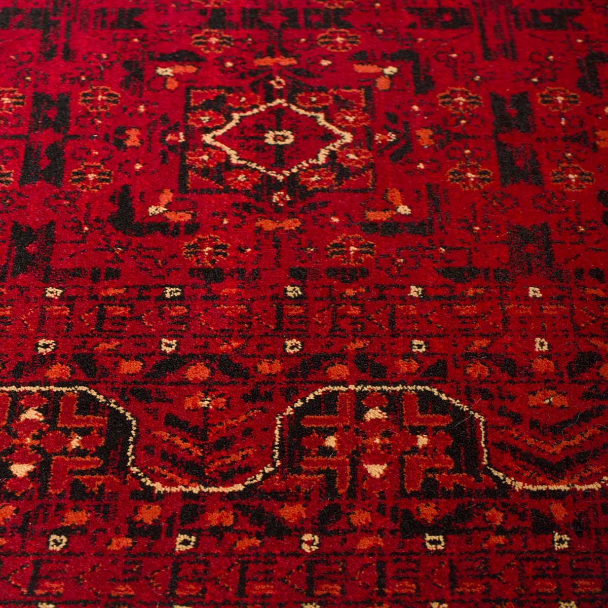 Χαλί (200X290) Βιοκαρπέτ Mauri 02267A Burgundy Χαλιά Σαλονιού Χειμερινά Boho Spitishop
