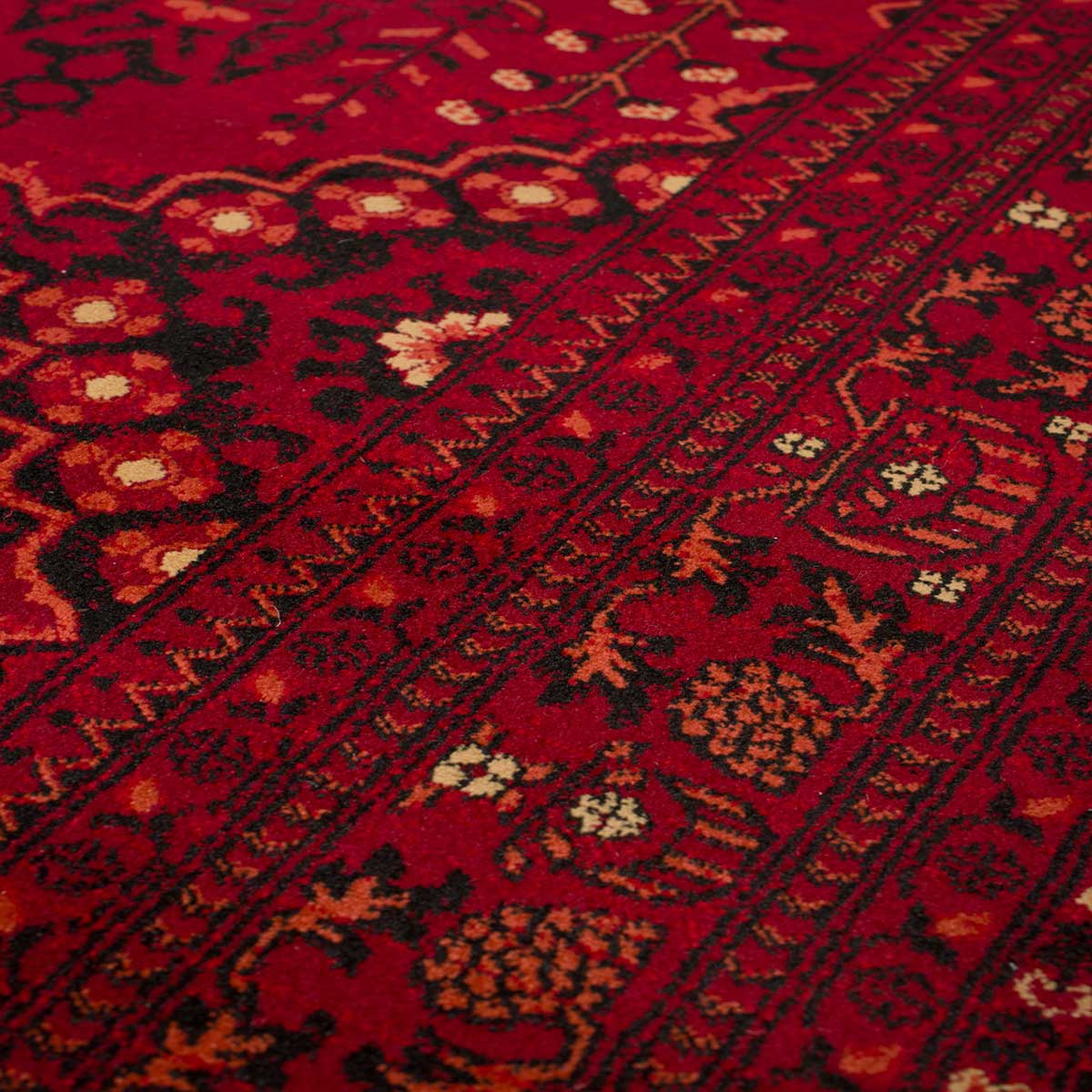 Χαλί (140X200) Βιοκαρπέτ Mauri 02269A Burgundy Χαλιά Σαλονιού Χειμερινά Boho Spitishop