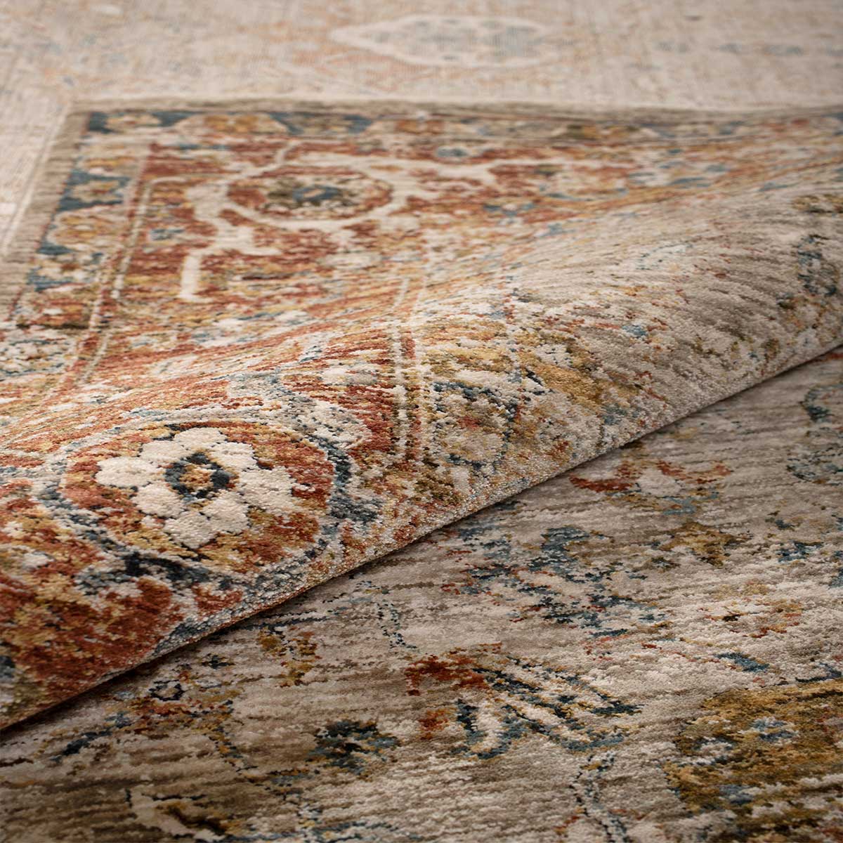 Χαλί (200X290) Βιοκαρπέτ Naf Vittoria 153B Beige Χαλιά Σαλονιού Χειμερινά Κλασικά Spitishop