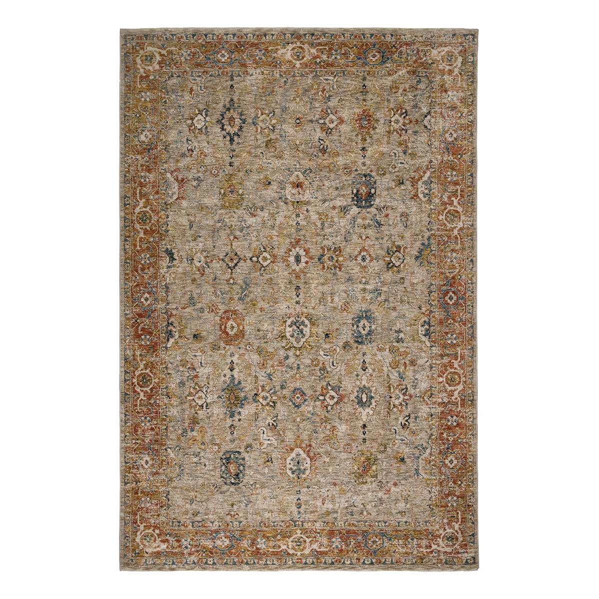 Χαλί (200X240) Βιοκαρπέτ Naf Vittoria 153B Beige Χαλιά Σαλονιού Χειμερινά Κλασικά Spitishop