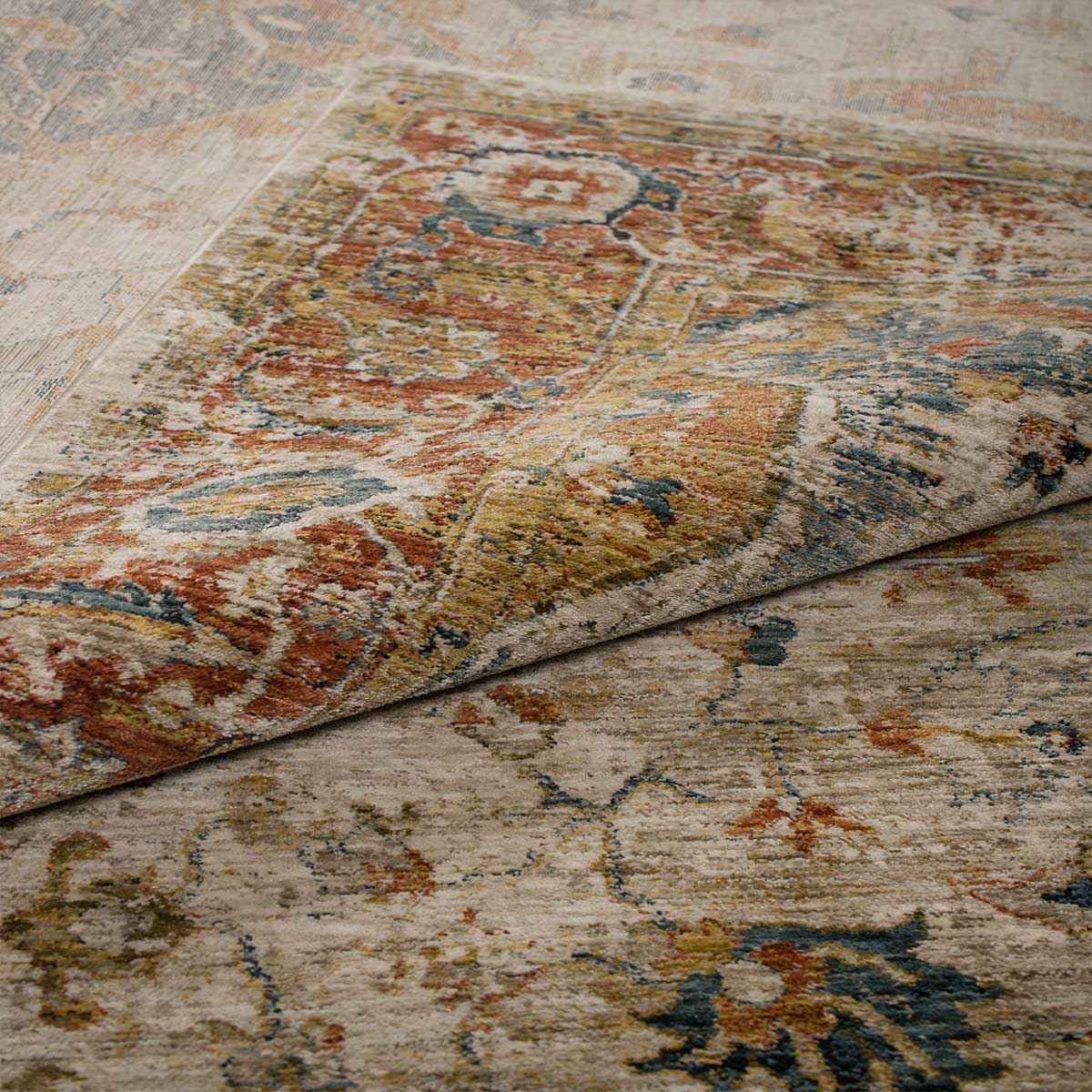 Χαλί (240X310) Βιοκαρπέτ Naf Vittoria 155A Cream Χαλιά Σαλονιού Χειμερινά Κλασικά Spitishop