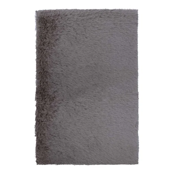 Χαλί Διαδρόμου Γούνινο (67x140) Βιοκαρπέτ Krolik R04 D Grey