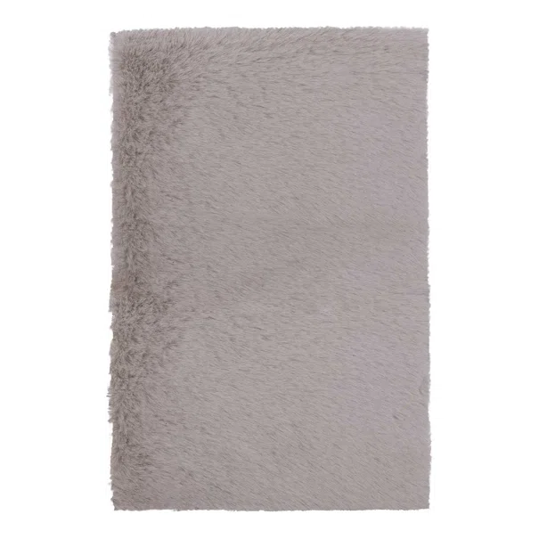 Χαλί Διαδρόμου Γούνινο (67x190) Βιοκαρπέτ Krolik R05 L Grey