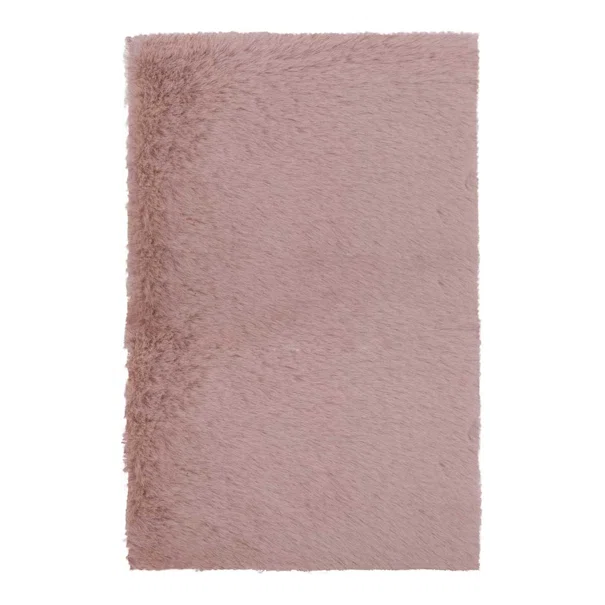 Χαλί Γούνινο (135x190) Βιοκαρπέτ Krolik R07 Pink