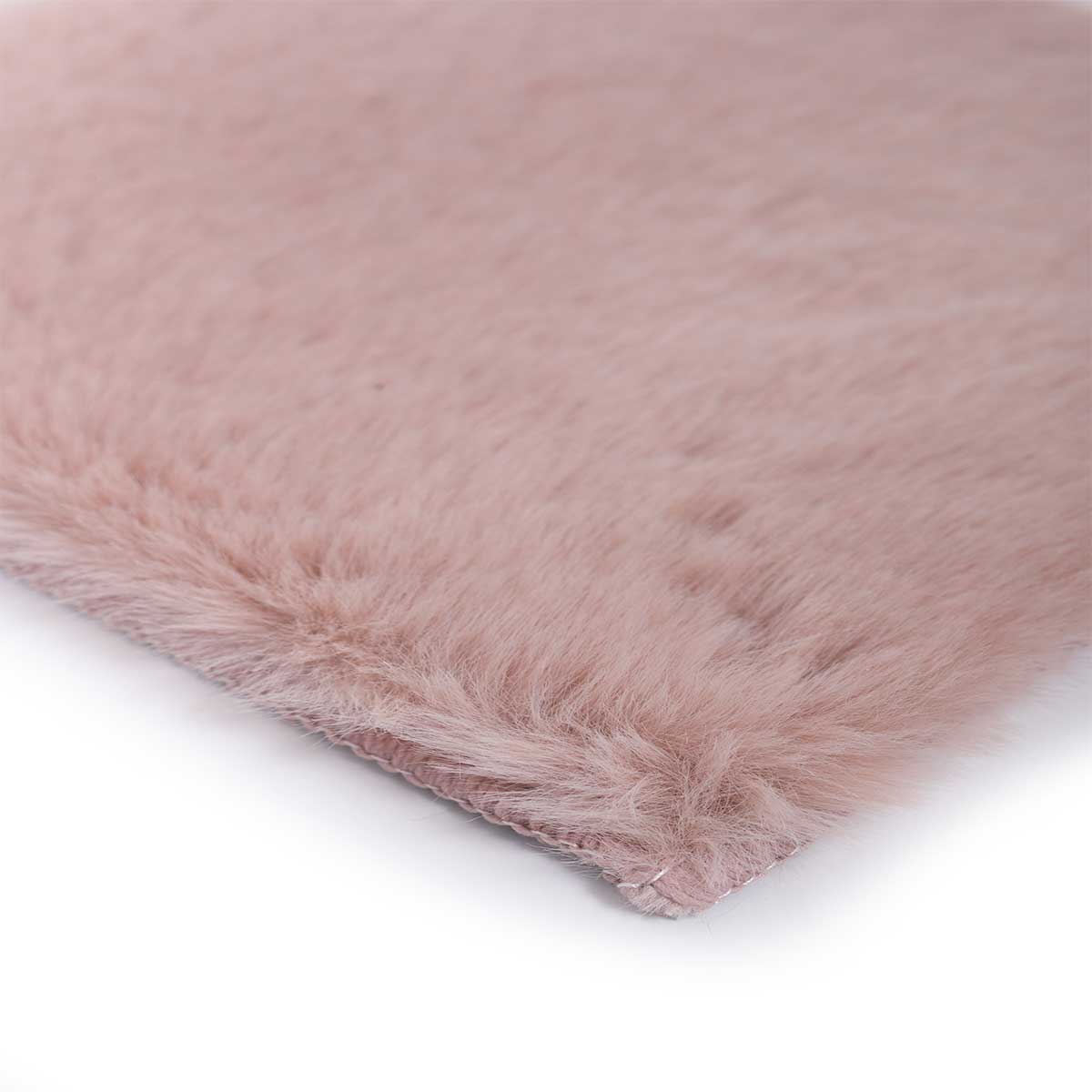 Χαλί Γούνινο (135x190) Βιοκαρπέτ Krolik R07 Pink