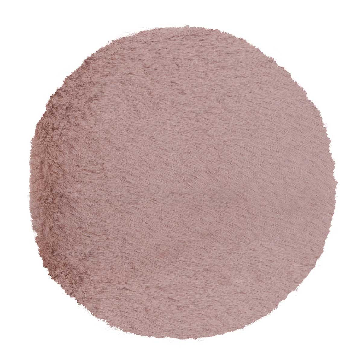 Στρογγυλό Χαλί Γούνινο (Φ160) Βιοκαρπέτ Krolik R07 Pink Χαλιά Σαλονιού Χειμερινά Στρογγυλά Spitishop