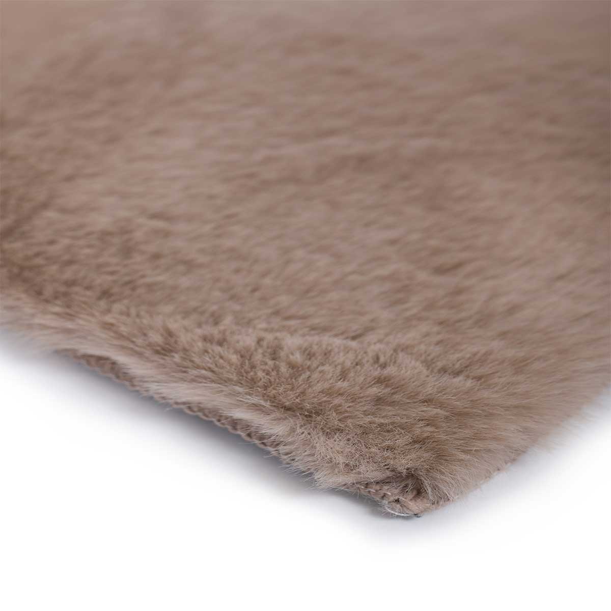Χαλί Διαδρόμου Γούνινο (80x160) Βιοκαρπέτ Krolik R11 D.Beige