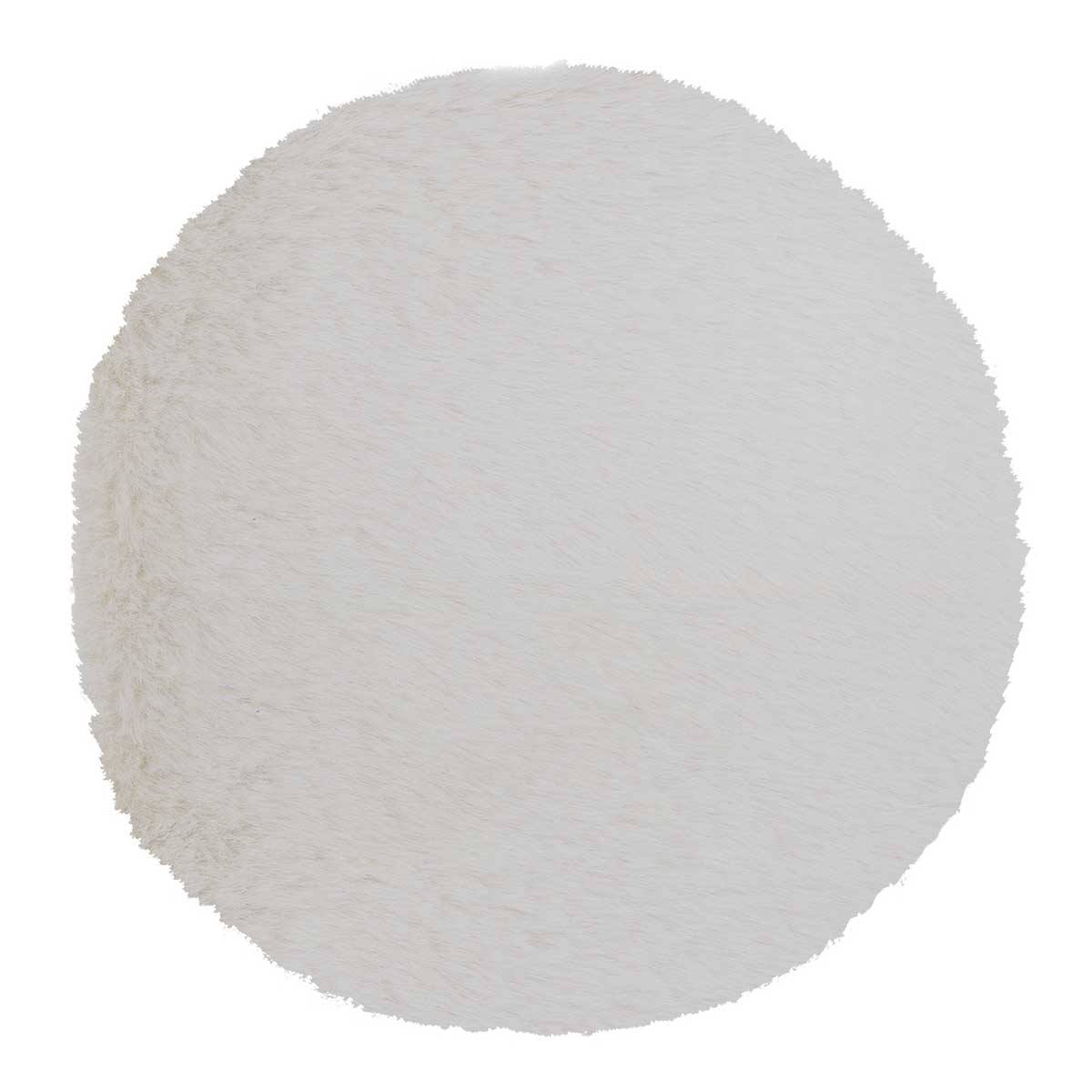 Στρογγυλό Χαλί Γούνινο (Φ160) Βιοκαρπέτ Krolik R16 Natural