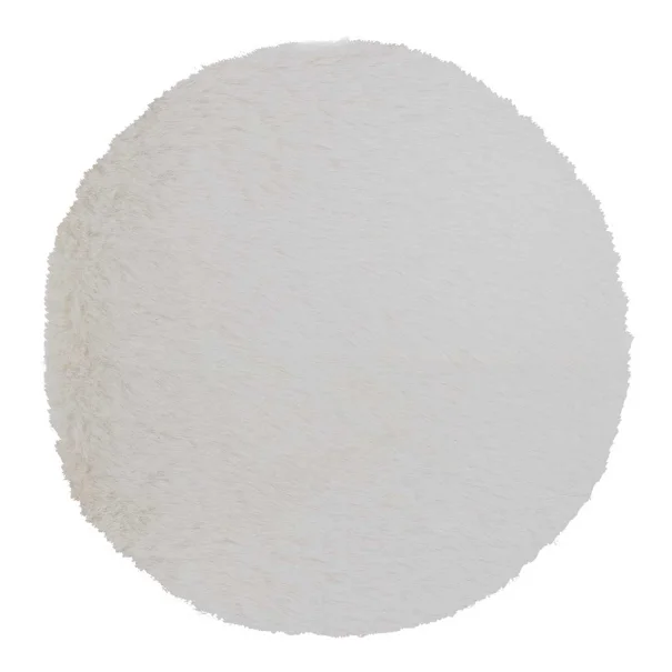 Στρογγυλό Χαλί Γούνινο (Φ160) Βιοκαρπέτ Krolik R16 Natural
