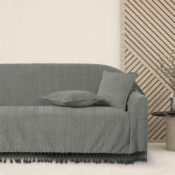 Ριχτάρι Καναπέ Τριθέσιου (180x300) Das Home 0275 D.Grey