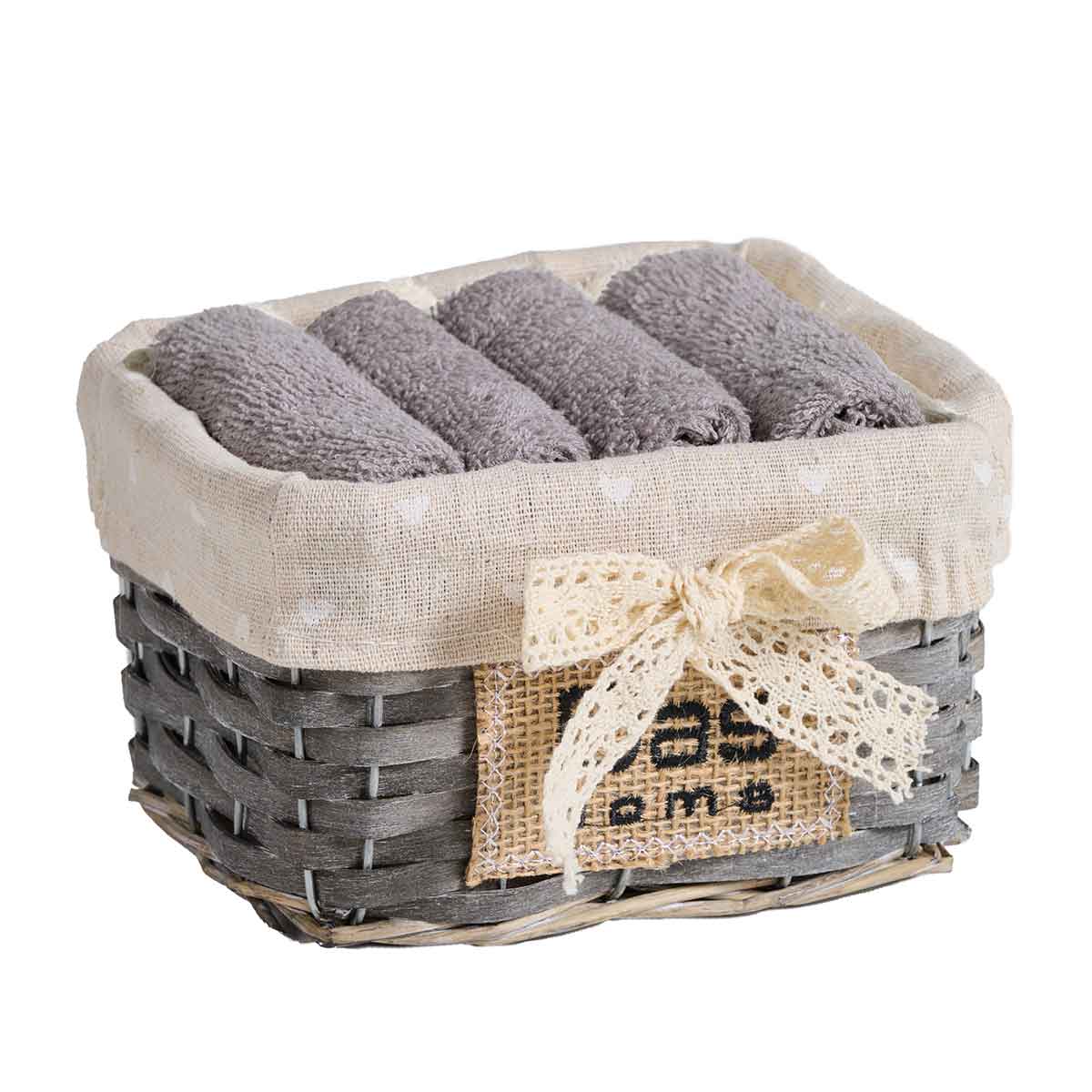 Λαβέτες (Σετ 4τμχ) Das Home Soft 4001