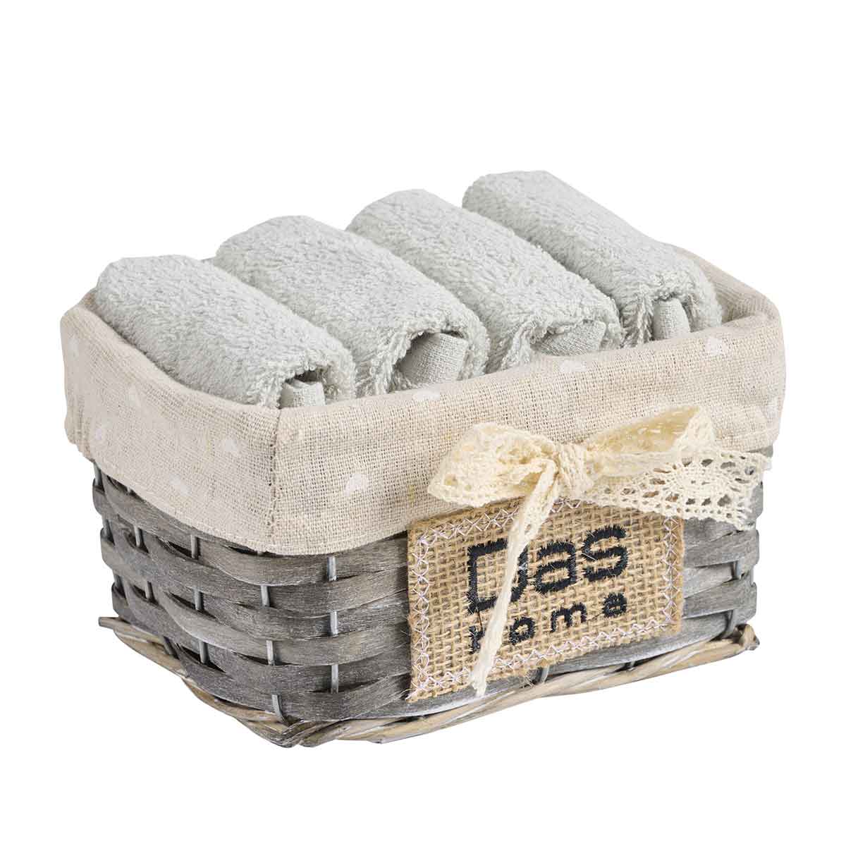 Λαβέτες (Σετ 4τμχ) Das Home Soft 4002