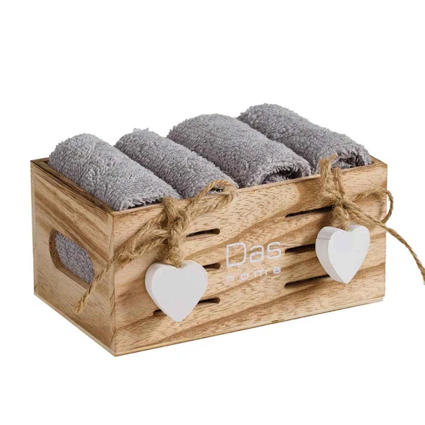 Λαβέτες (Σετ 4τμχ) Das Home Soft 4005