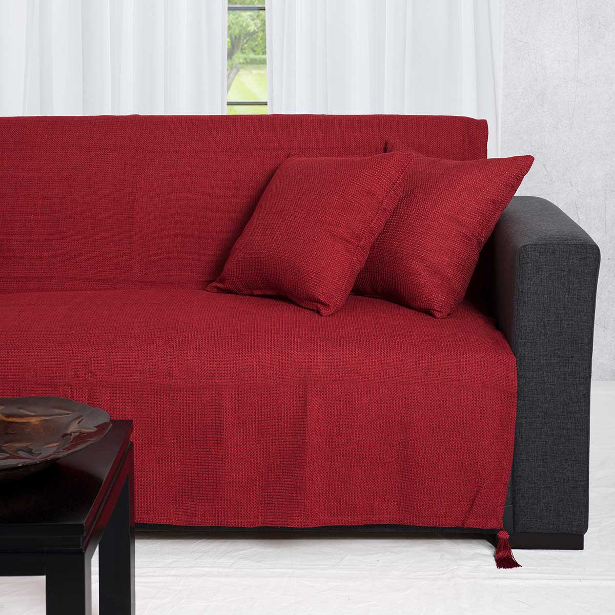 Ριχτάρι Καναπέ Τριθέσιου (180x300) Silk Fashion 9925 Κόκκινο