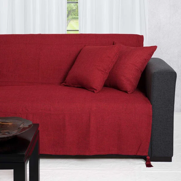 Ριχτάρι Καναπέ Τριθέσιου (180x300) Silk Fashion 9925 Κόκκινο
