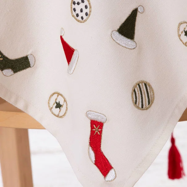 Χριστουγεννιάτικο Καρέ (100x100) Nef-Nef Homeware Christmas Is All Around