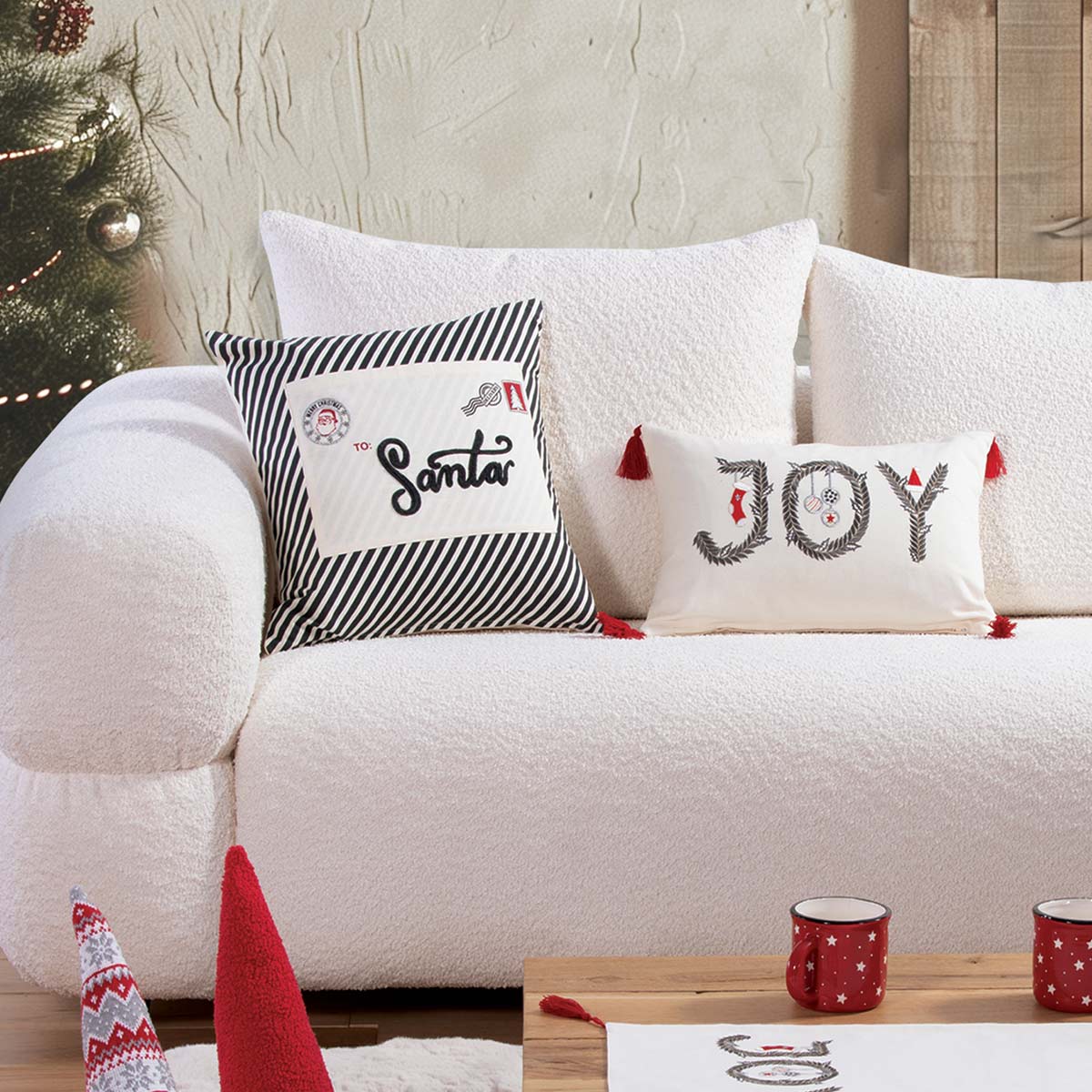 Χριστουγεννιάτικο Μαξιλάρι (30X45) Nef-Nef Homeware Christmas Is All Around Χριστουγεννιάτικα Μαξιλάρια Spitishop