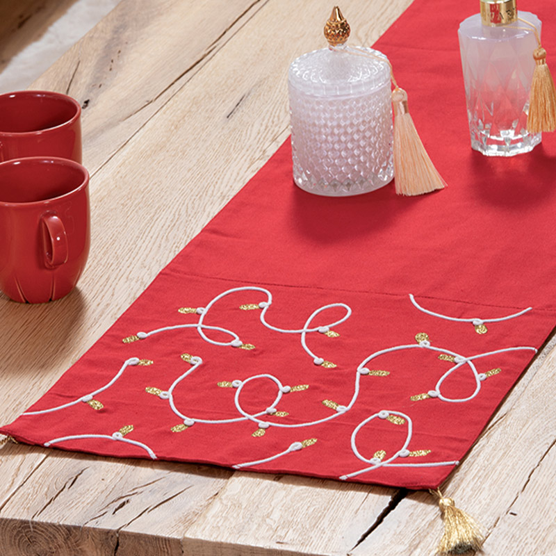 Χριστουγεννιάτικη Τραβέρσα (33x150) Nef-Nef Homeware Elegant Christmas Lights