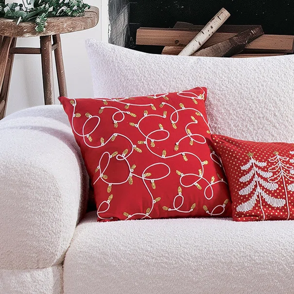 Χριστουγεννιάτικο Μαξιλάρι (45x45) Nef-Nef Homeware Elegant Christmas