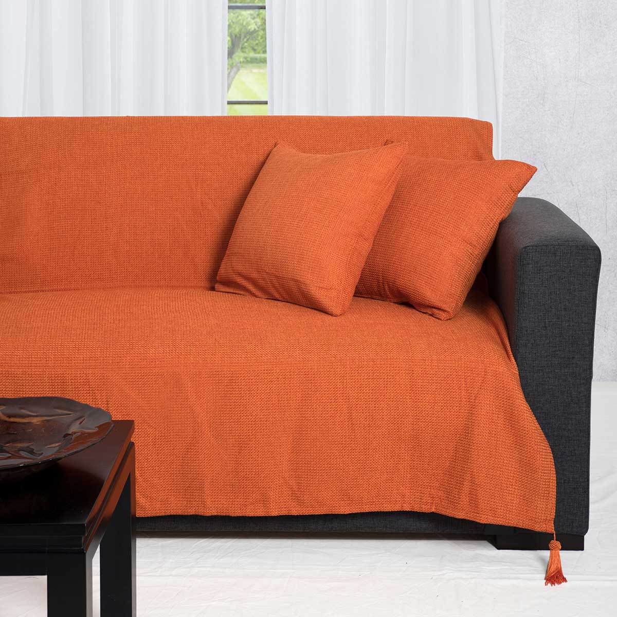 Ριχτάρι Καναπέ Διθέσιου (180x250) Silk Fashion 9925 Πορτοκαλί
