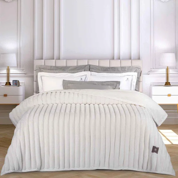 Κουβέρτα Γούνινη Υπέρδιπλη (220x240) Greenwich Polo Club Essential 3477 White