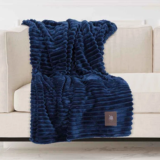 Κουβέρτα Καναπέ Fleece (130x170) Greenwich Polo Club Essential 3487 Blue