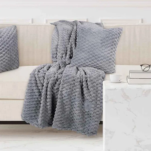 Κουβέρτα Καναπέ Fleece (130x170) Greenwich Polo Club Essential 3476 Grey