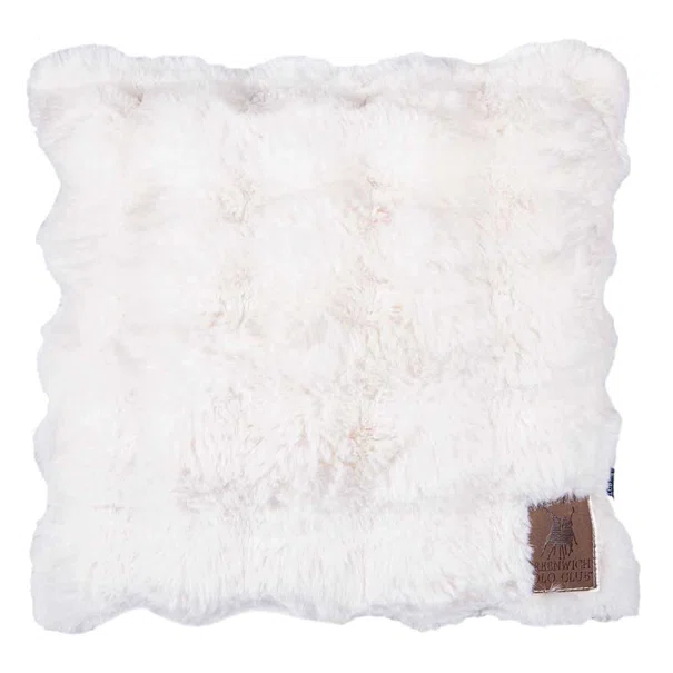 Διακοσμητικό Μαξιλάρι Γούνινο (42x42) Greenwich Polo Club Premium 3936 Ivory