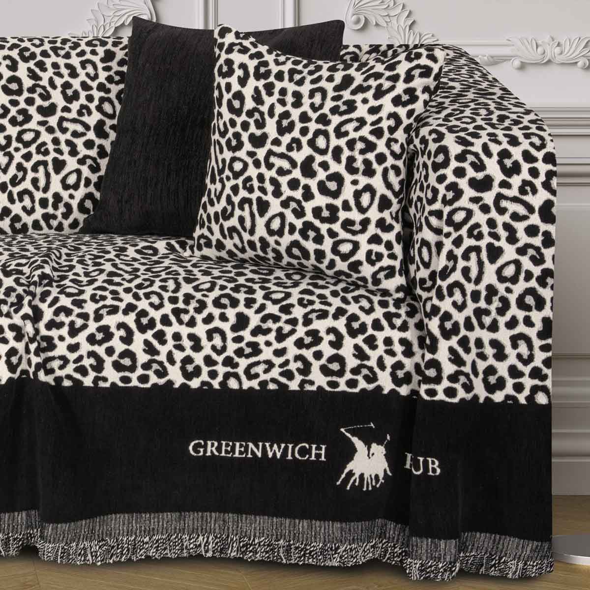 Ριχτάρι Καναπέ Τριθέσιου (180X300) Greenwich Polo Club Essential 3934 Λευκά Είδη Σαλονιού Ριχτάρια Χειμερινά Spitishop