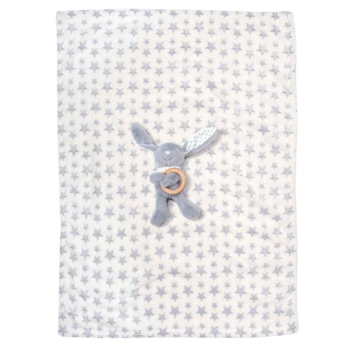 Κουβέρτα Fleece Αγκαλιάς (75X100) + Λούτρινο Greenwich Polo Club Baby 8844 Βρεφικά Προίκα Μωρού Κουβέρτες Βρεφικές Spitishop