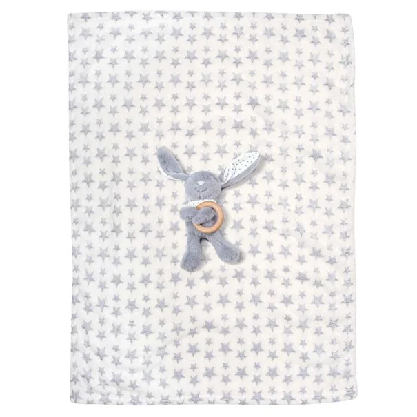 Κουβέρτα Fleece Αγκαλιάς (75x100) + Λούτρινο Greenwich Polo Club Baby 8844