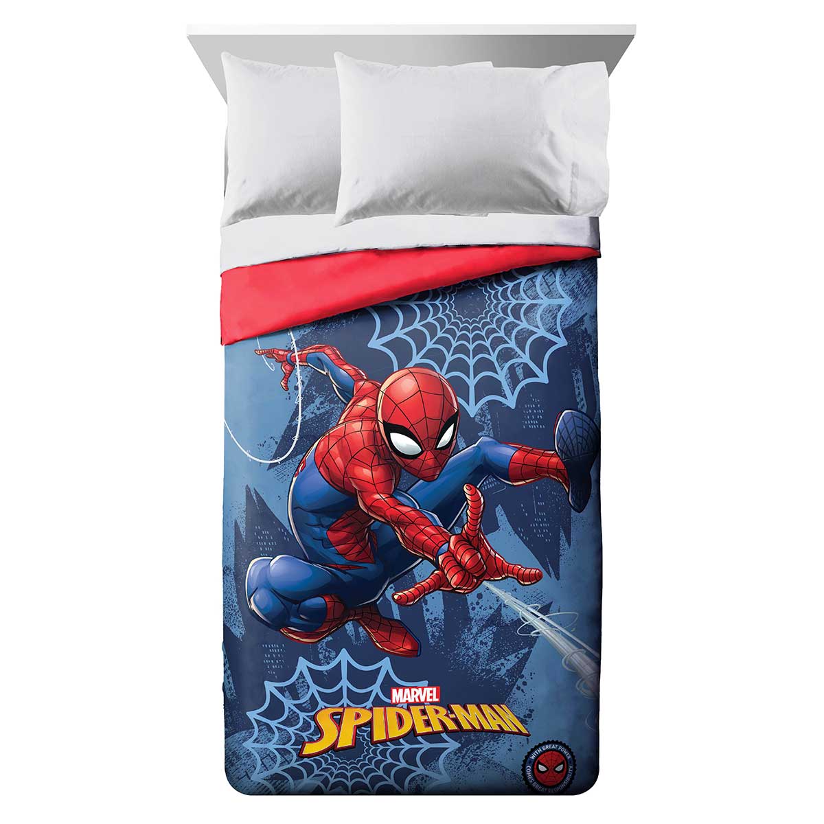 Πάπλωμα Μονό (160X240) 2 Όψεων Dimcol Spider-Man 44 Blue Παιδικά Λευκά Είδη 'Υπνου Παπλώματα για Αγόρια Spitishop