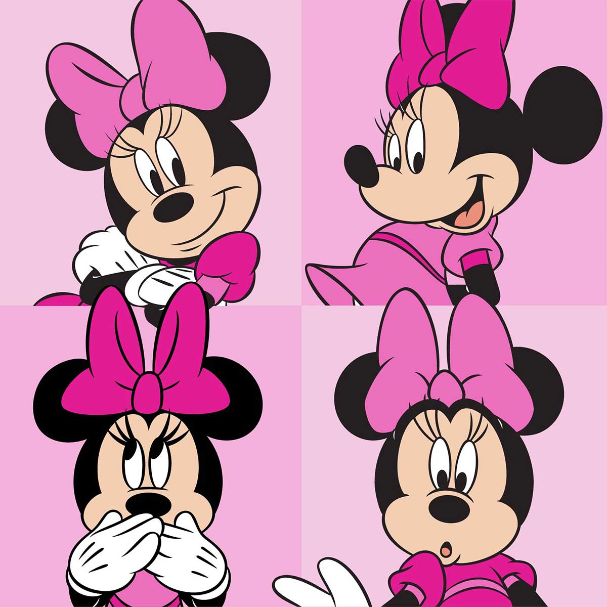 Παιδικό Μαγικό Πετσετάκι (30x30) Dimcol Minnie 76 Pink