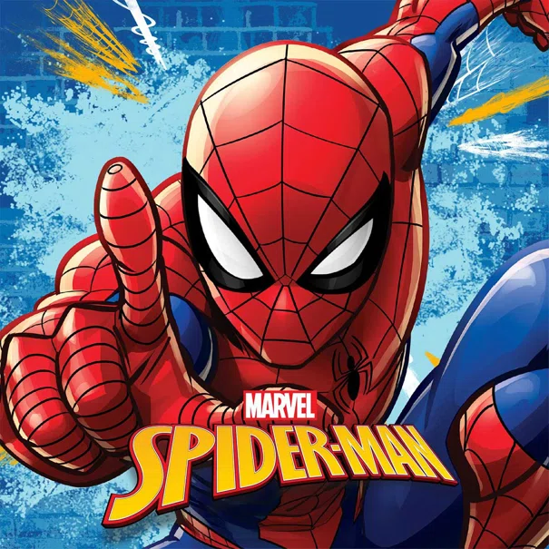 Παιδικό Μαγικό Πετσετάκι (30x30) Dimcol Spideman 70 Sky Blue