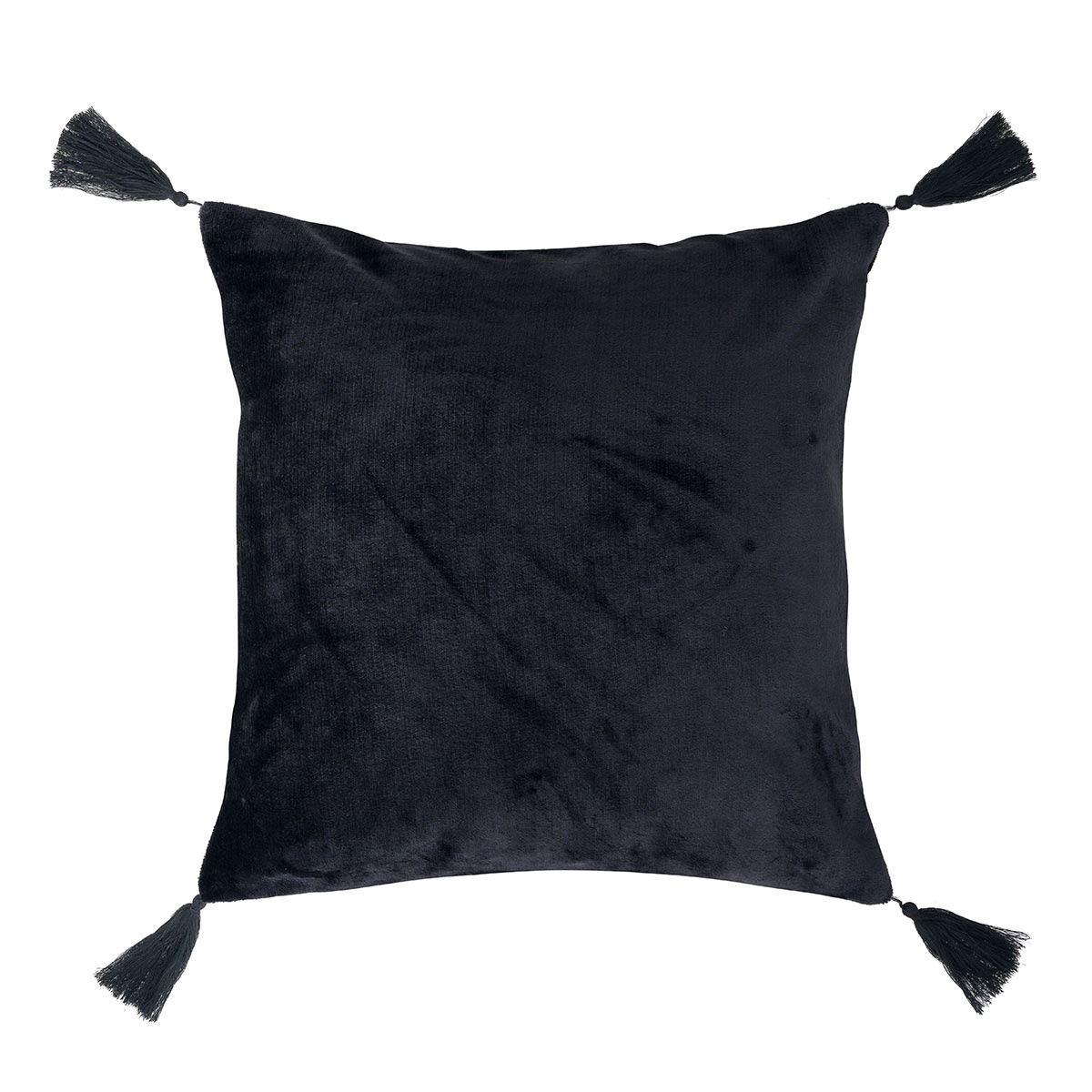 Διακοσμητικό Μαξιλάρι Βελουτέ (50x50) Kentia Stylish Ivanna 30 Black