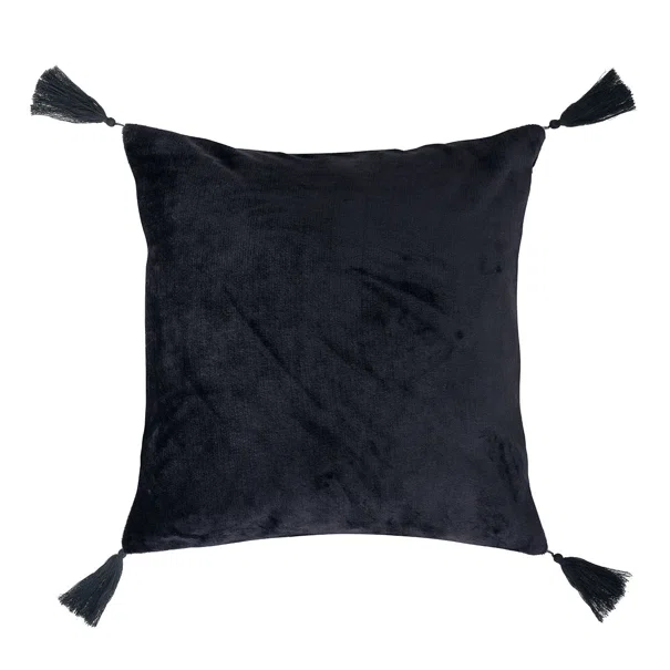 Διακοσμητικό Μαξιλάρι Βελουτέ (50x50) Kentia Stylish Ivanna 30 Black