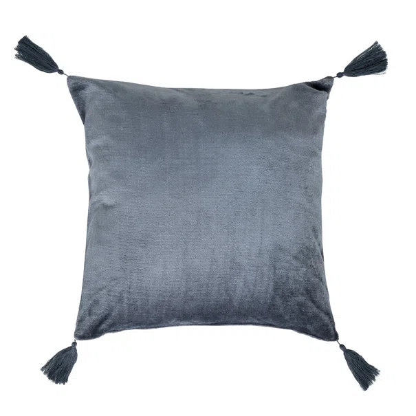Διακοσμητικό Μαξιλάρι Βελουτέ (50x50) Kentia Stylish Ivanna 24 Dark Grey