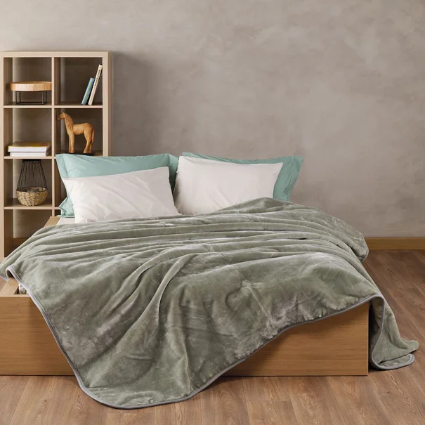 Κουβέρτα Βελουτέ King Size (240x260) Kentia Loft Notte 2310 Green