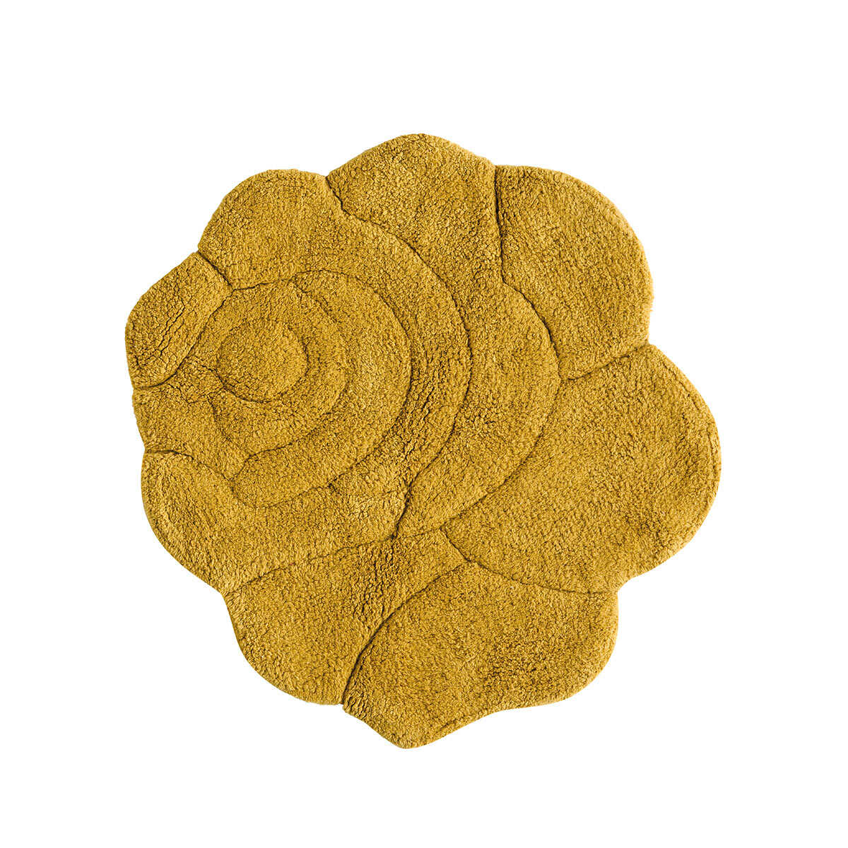 Πατάκι Μπάνιου (Φ60) Kentia Loft Rosie 09 Mustard Λευκά Είδη Spitishop