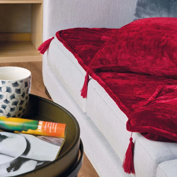 Βελουτέ Ανώστρωμα Καναπέ (75x160) Kentia Stylish Ivanna 05 Bordeaux