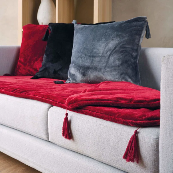 Βελουτέ Ανώστρωμα Καναπέ (75x190) Kentia Stylish Ivanna 05 Bordeaux
