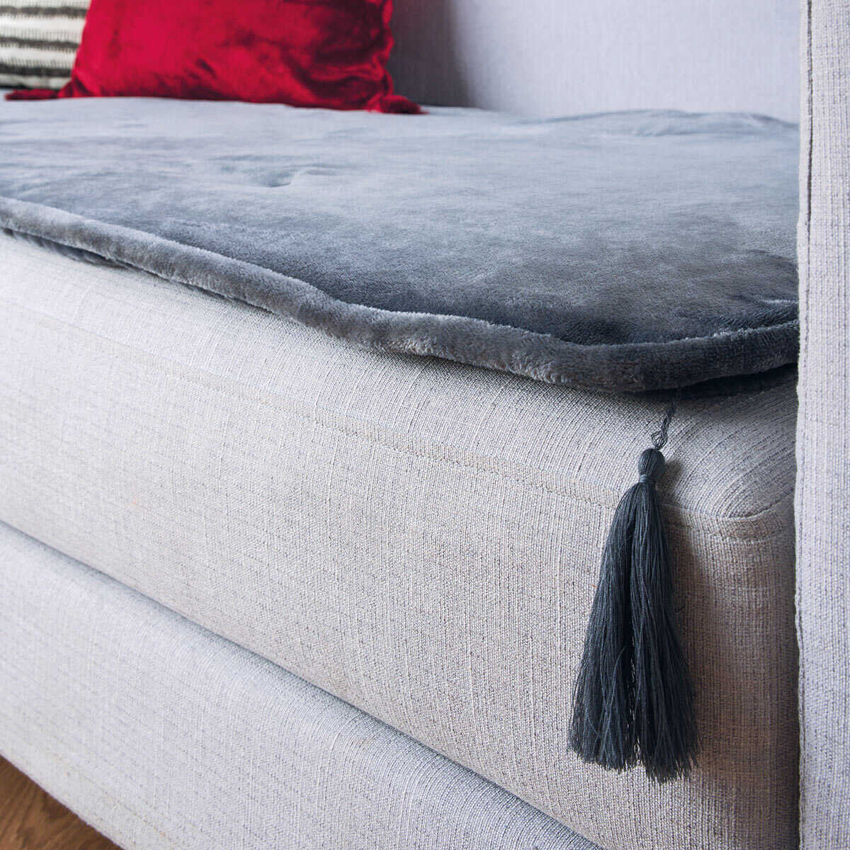 Ανώστρωμα Καναπέ (75X190) Kentia Stylish Ivanna 24 Dark Grey Λευκά Είδη Σαλονιού Ανωστρώματα Spitishop